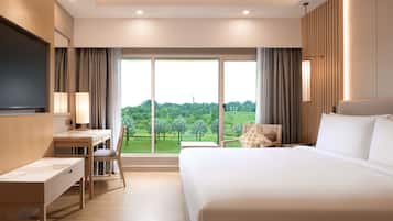 Minibar, in-room safe, desk, blackout curtains