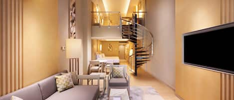 Family Suite, 1 King Bed, Balcony (Duplex) | Minibar, in-room safe, desk, blackout curtains