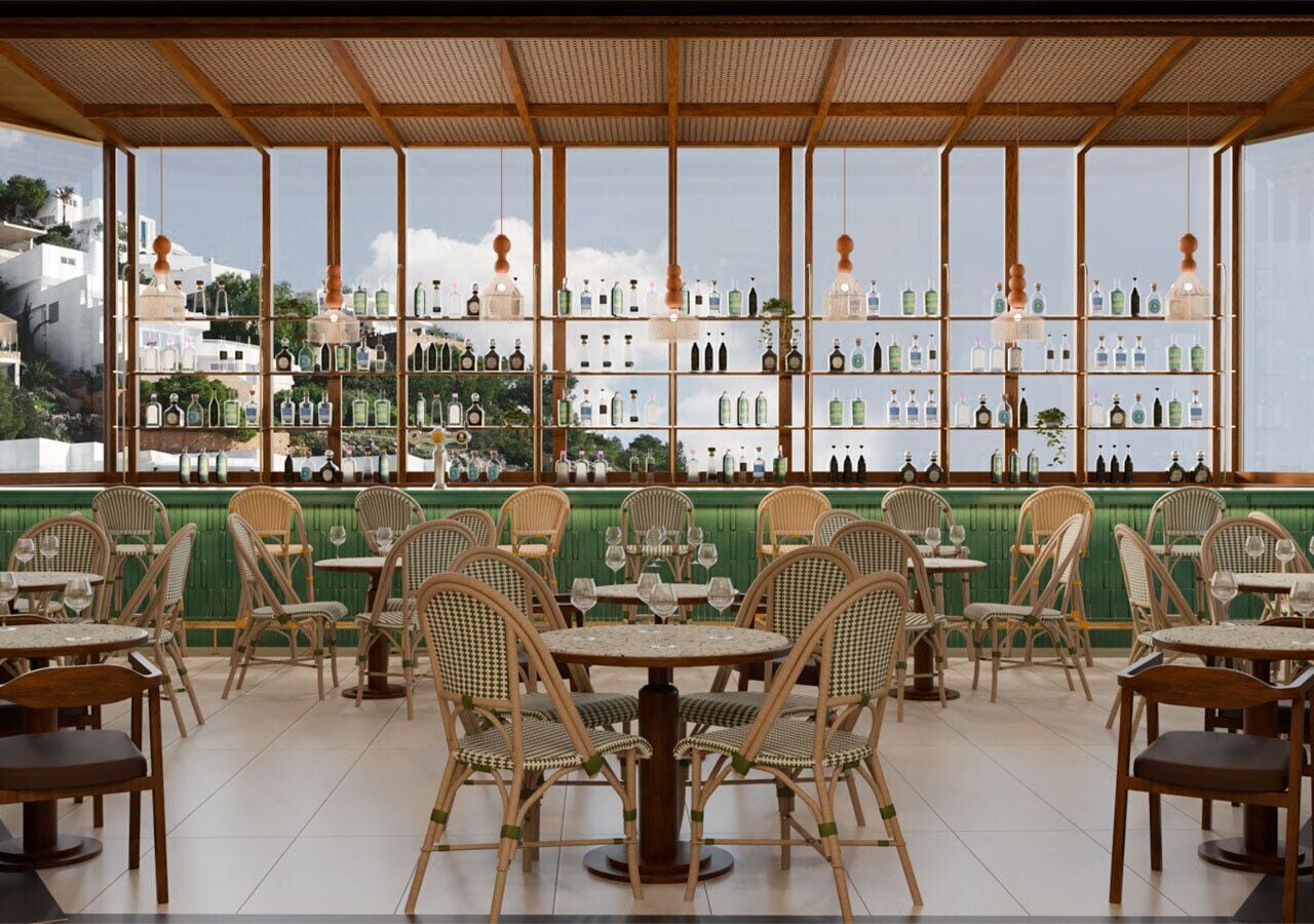 3 bars, bar en milieu de piscine, bar en bord de piscine