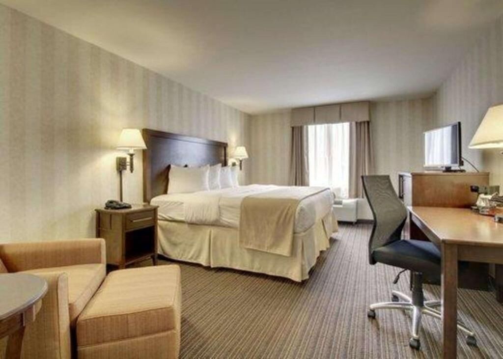 blackout curtains, iron/ironing board, free internet, bed sheets