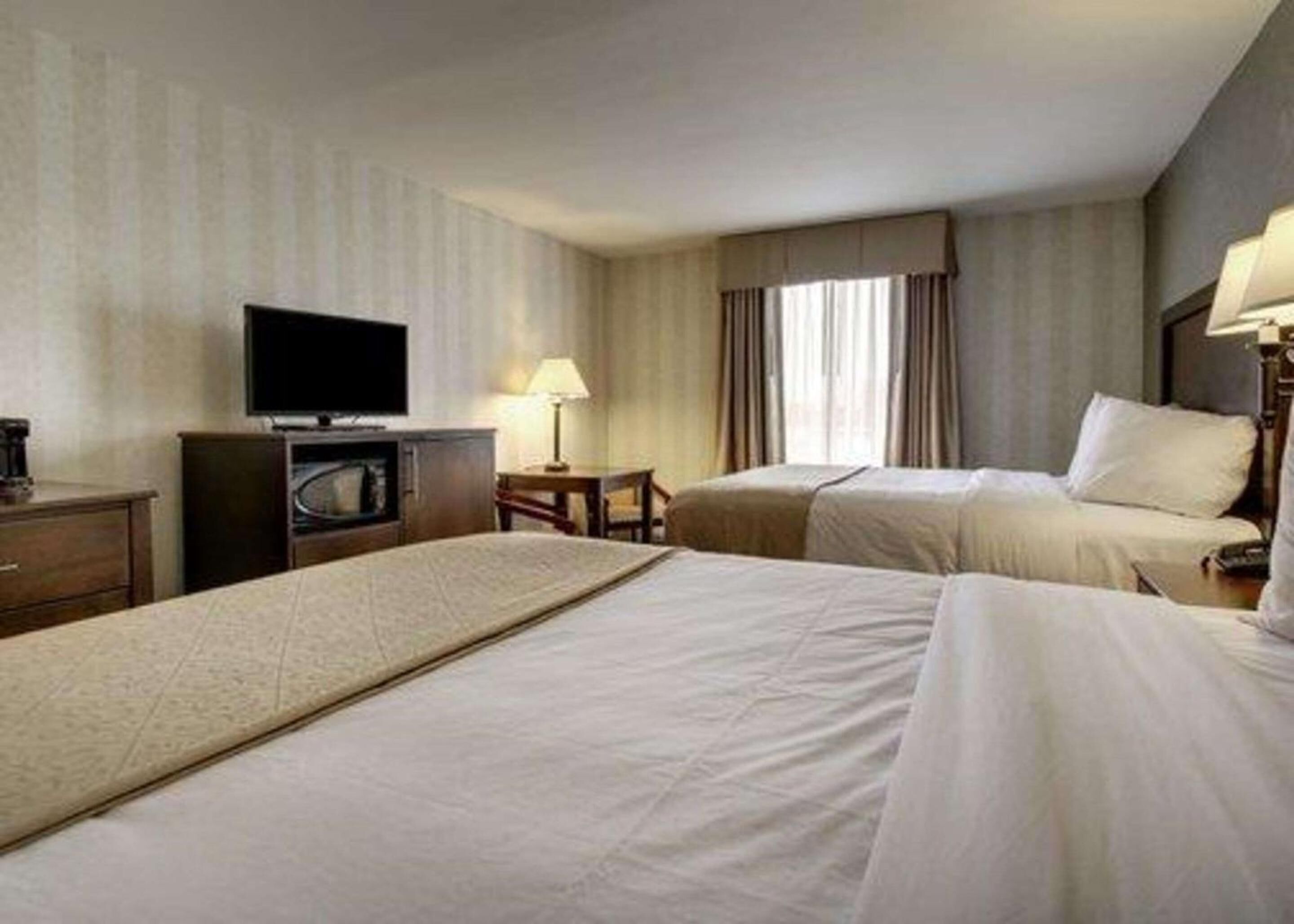 blackout curtains, iron/ironing board, free internet, bed sheets