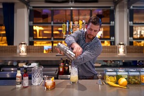 Poolside bar