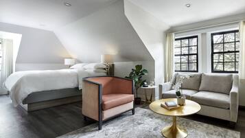 Egyptian cotton sheets, premium bedding, down duvets, Tempur-Pedic beds