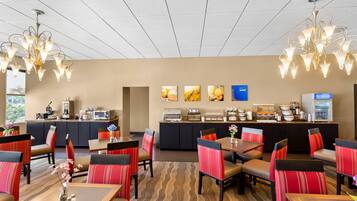 Free daily buffet breakfast