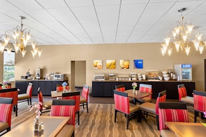 Free daily buffet breakfast