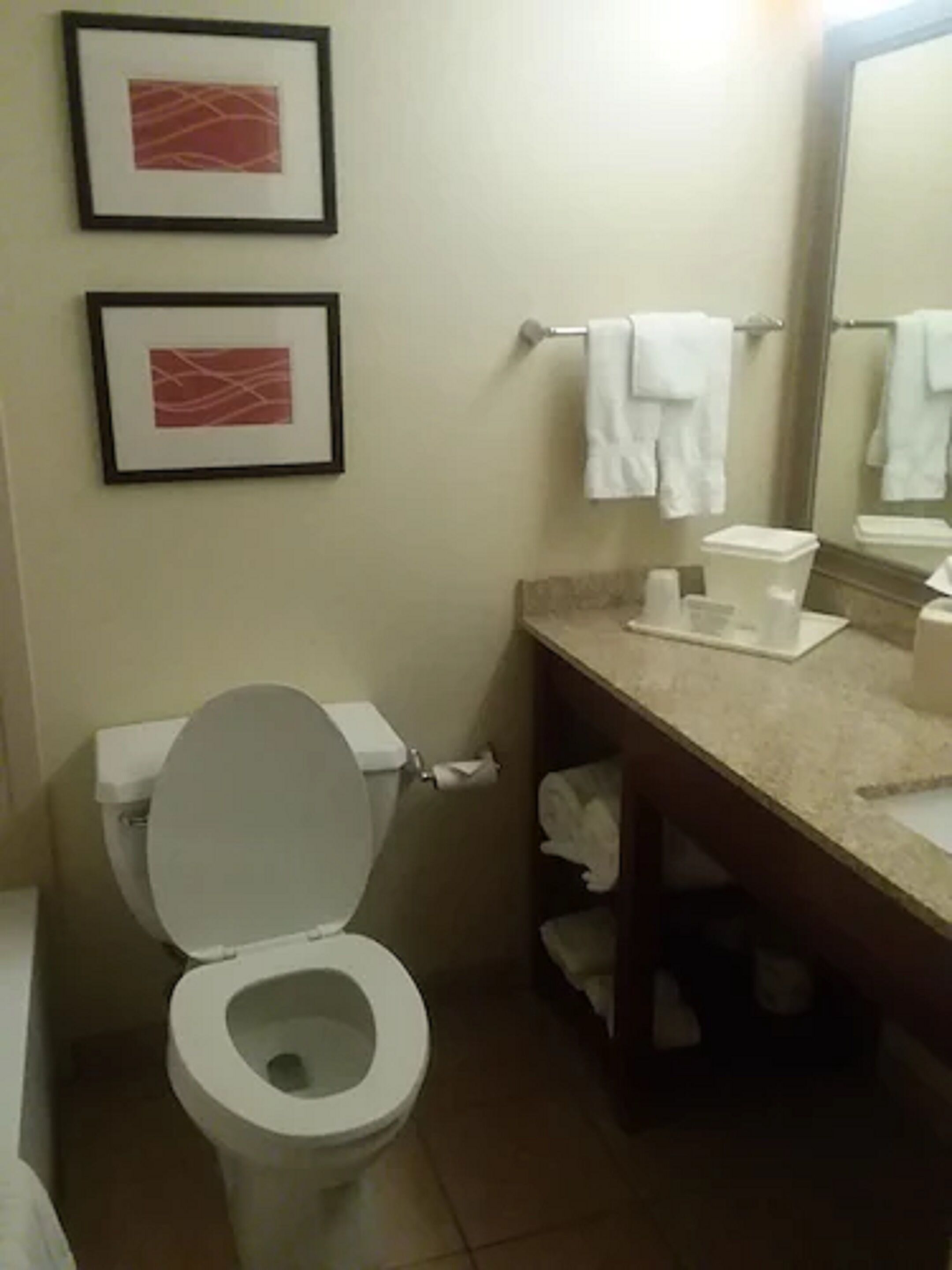 Standard Double Room, 2 Double Beds, Non Smoking | Bathroom | Free toiletries, hair dryer, towels