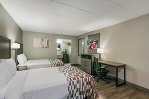 Desk, blackout drapes, free WiFi, bed sheets