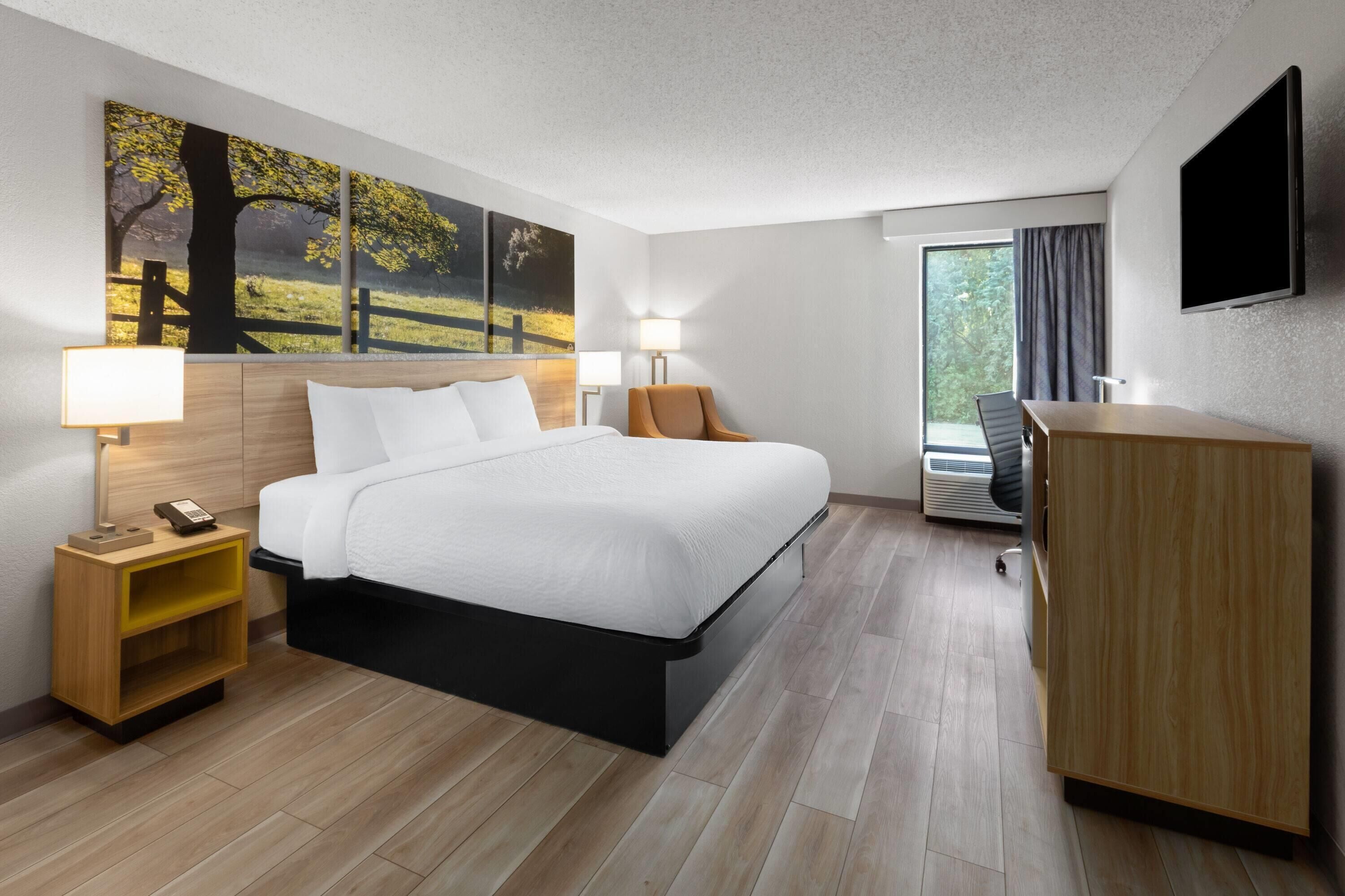 Coffres-forts dans les chambres, bureau, rideaux occultants