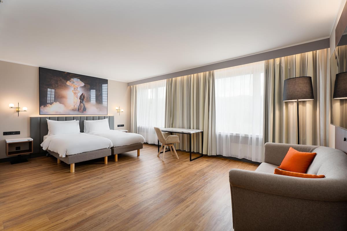 Junior Suite (with SPA Access) | In-room safe, desk, laptop workspace, iron/ironing board