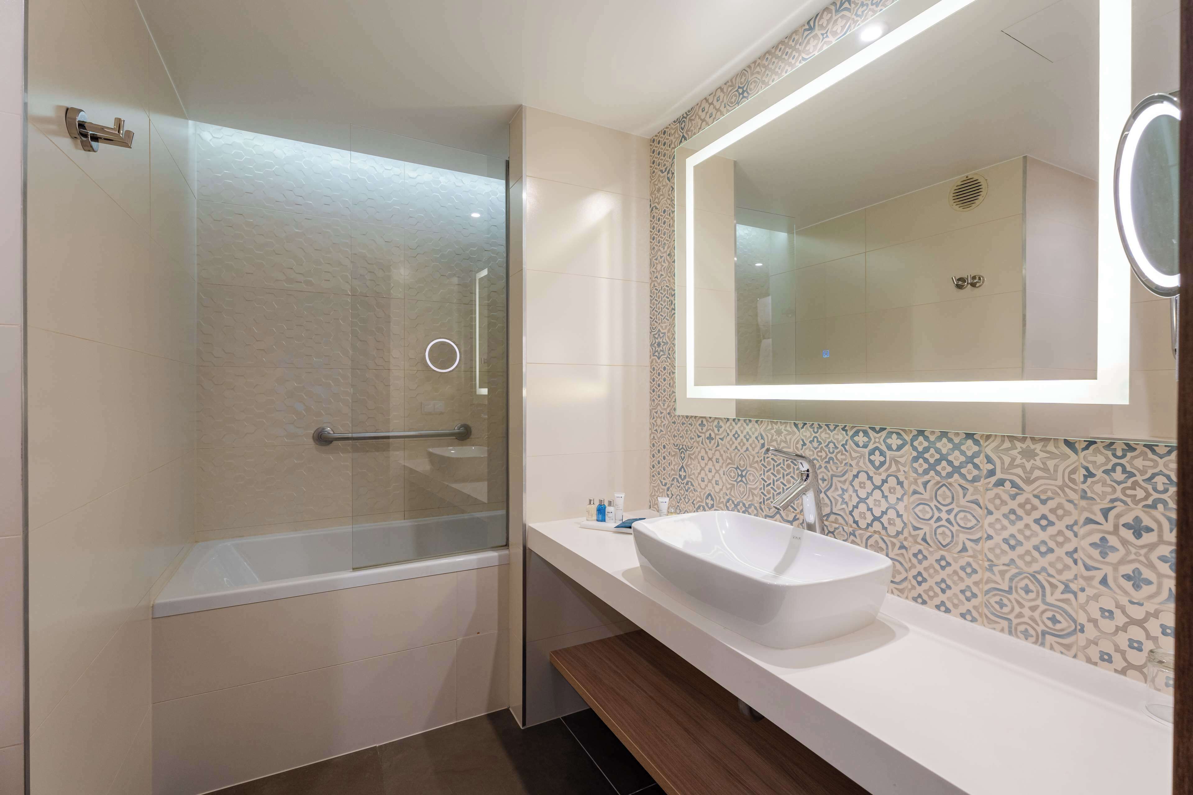 free toiletries, hair dryer, towels