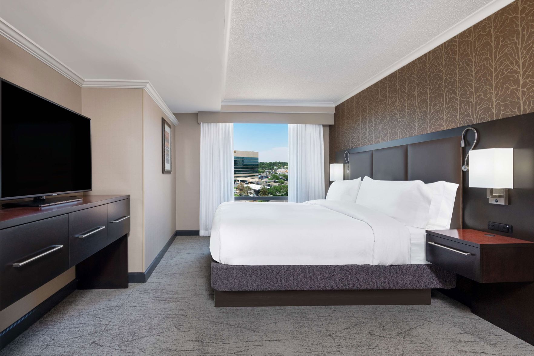 Premium bedding, down comforters, in-room safe, desk