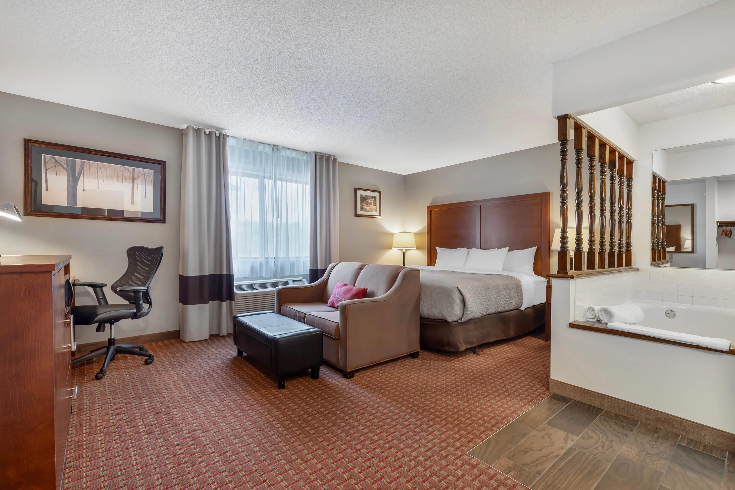 In-room safe, desk, iron/ironing board, WiFi (free)