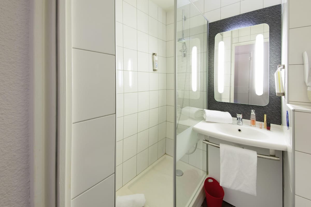 Desk, blackout curtains, soundproofing, iron/ironing board