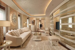 Presidential Suite, 1 King Bed, City View | Living room