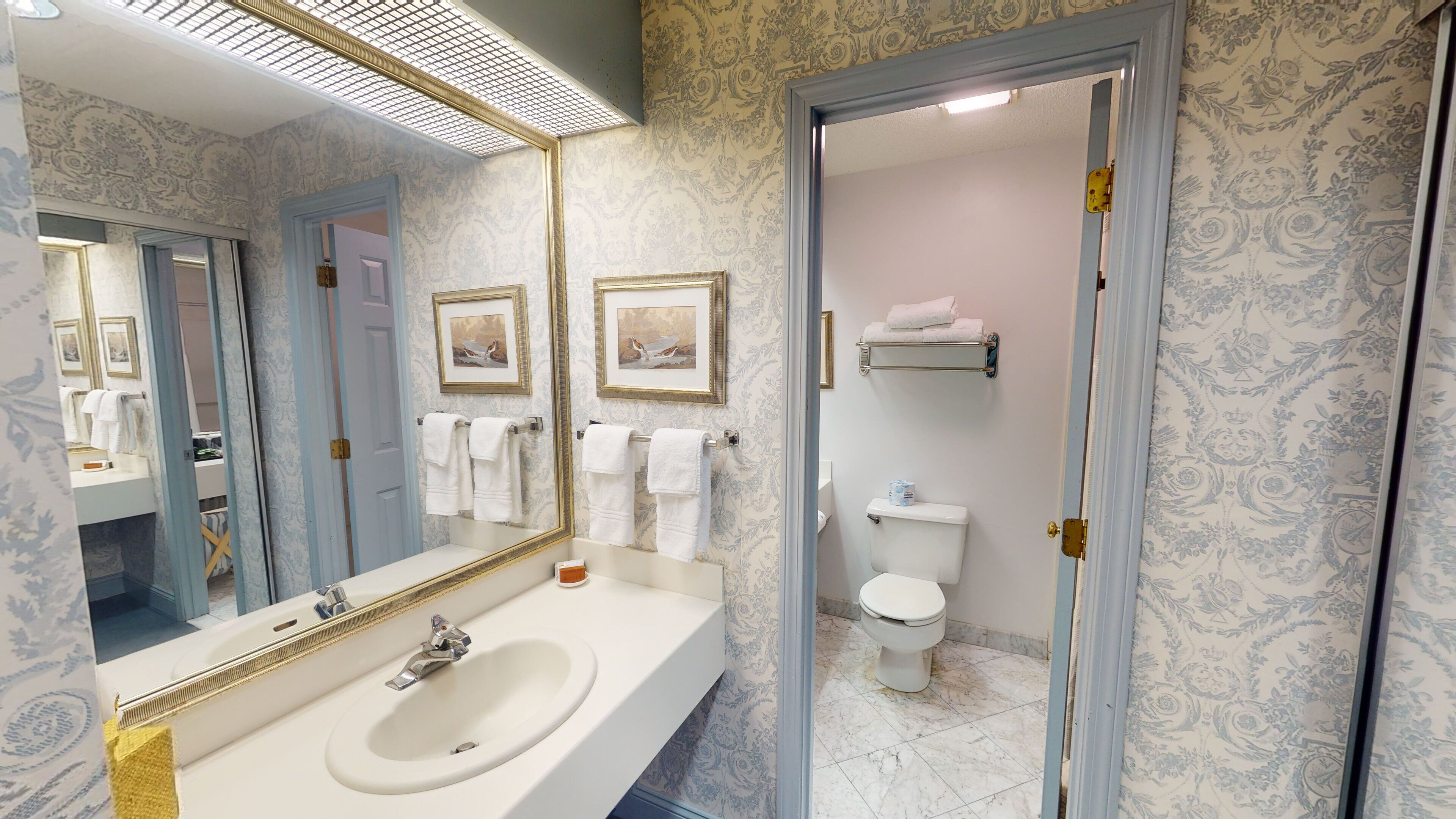 deluxe room, 1 queen bed | bathroom | combined shower/bathtub, designer toiletries, hair dryer, towels