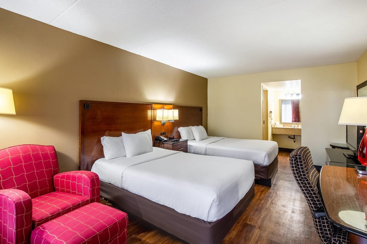 Double Room, 2 Double Beds, Non Smoking