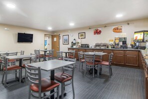 Free daily self-serve breakfast