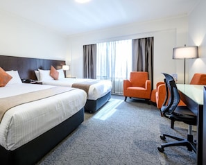 Executive Twin Room | Desk, laptop workspace, iron/ironing board, free WiFi