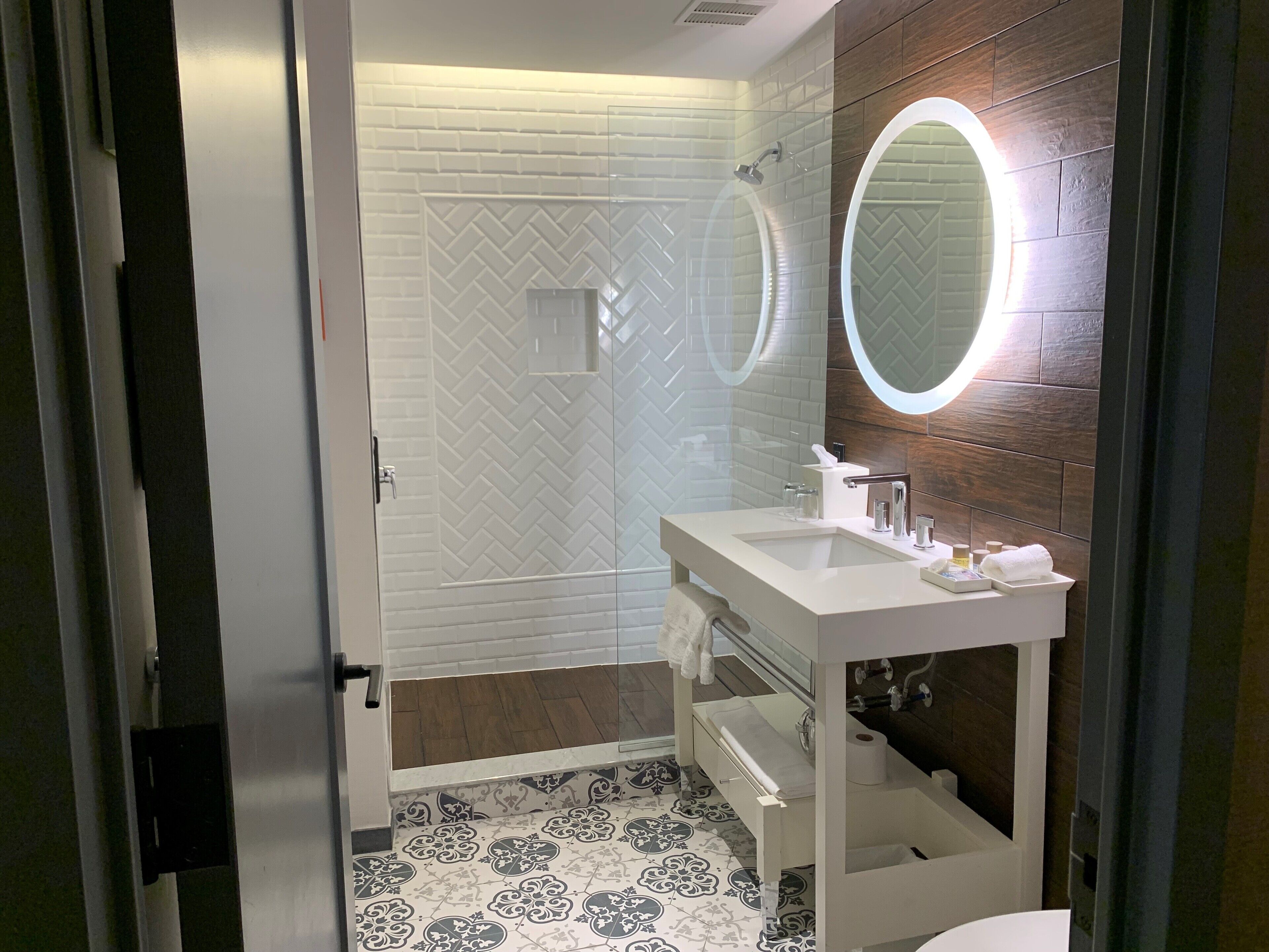 free toiletries, hair dryer, bathrobes, towels