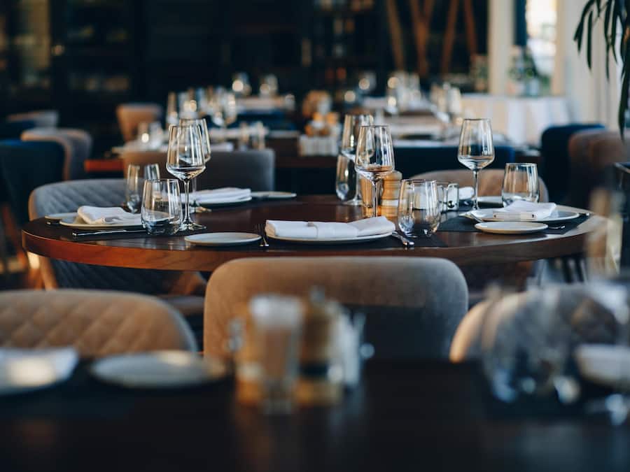 Dîner servi sur place