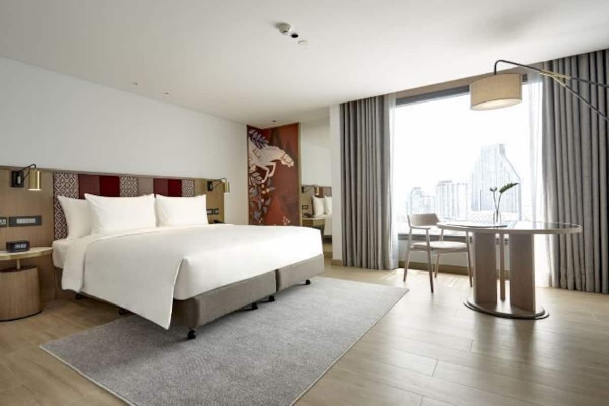 Ropa de cama de alta calidad y minibar