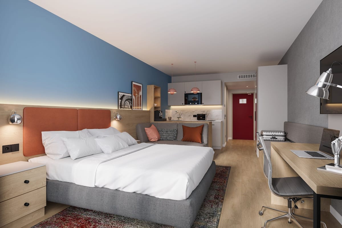 Ropa de cama hipoalergénica, edredón y minibar