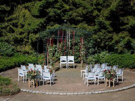 Outdoor wedding area