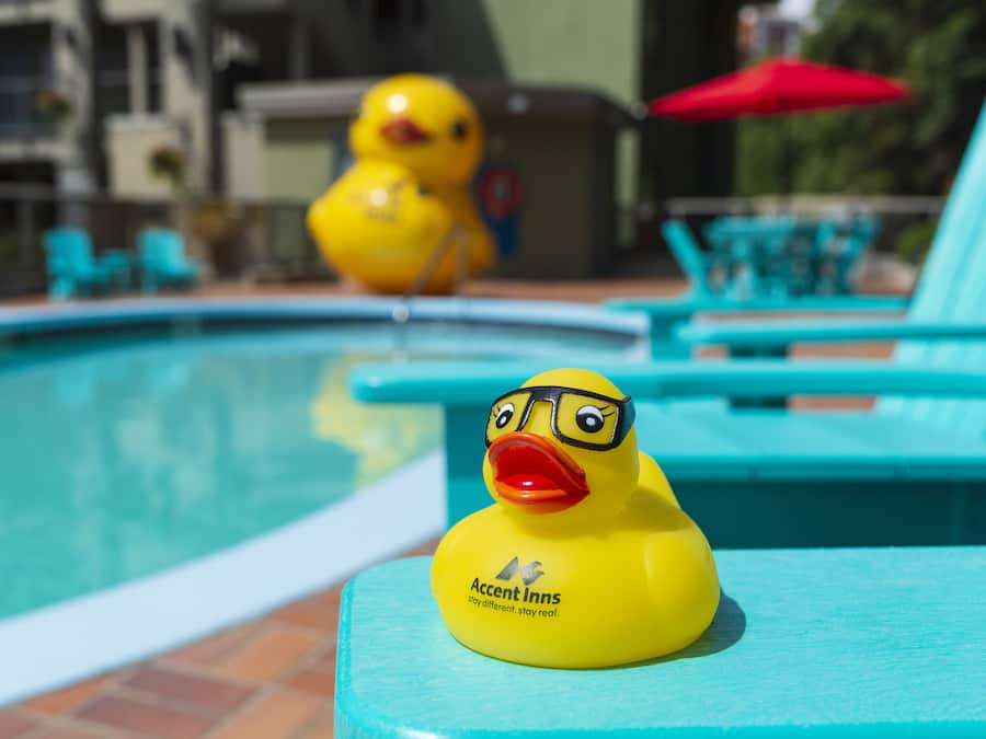 Una piscina al aire libre de temporada