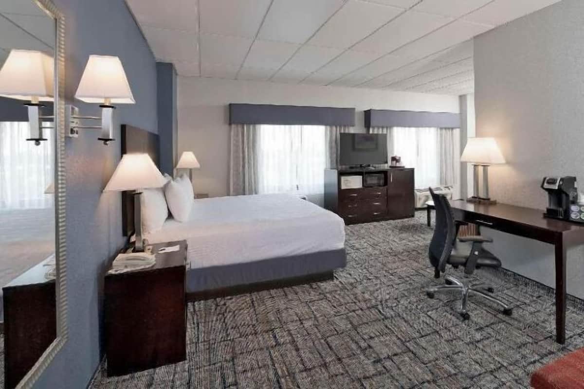 Hypo-allergenic bedding, in-room safe, desk, laptop workspace