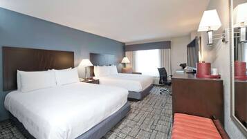 Hypo-allergenic bedding, in-room safe, desk, laptop workspace