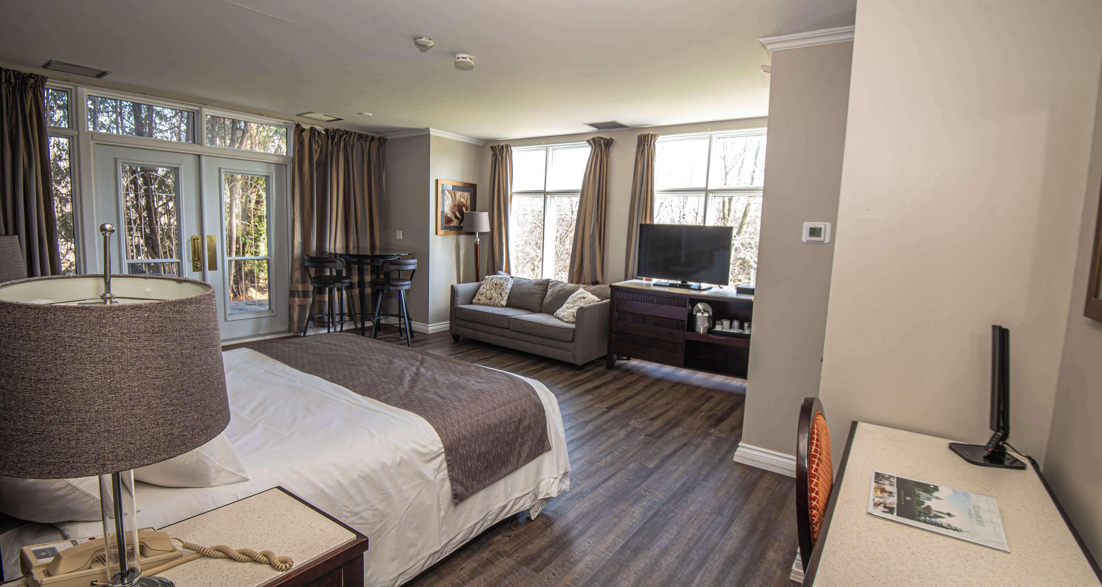 suite, 1 king bed, non smoking, jetted tub (larger room;with sofabed) | desk, iron/ironing board, free cots/infant beds, free wifi