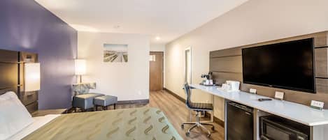 Blackout drapes, iron/ironing board, free WiFi, bed sheets