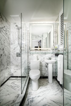 Shower, designer toiletries, hair dryer, bathrobes at Staypineapple, An Elegant Hotel, Union Square