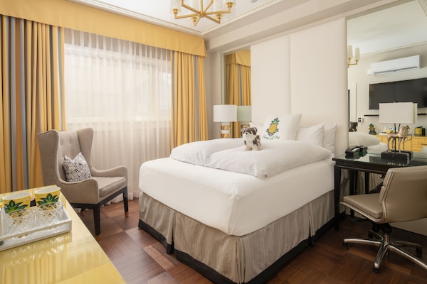 Premium bedding, pillowtop beds, in-room safe, desk