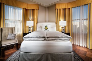 Premium bedding, pillowtop beds, in-room safe, desk