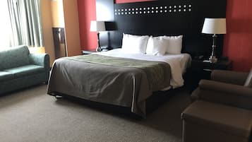 In-room safe, desk, iron/ironing board, free cribs/infant beds