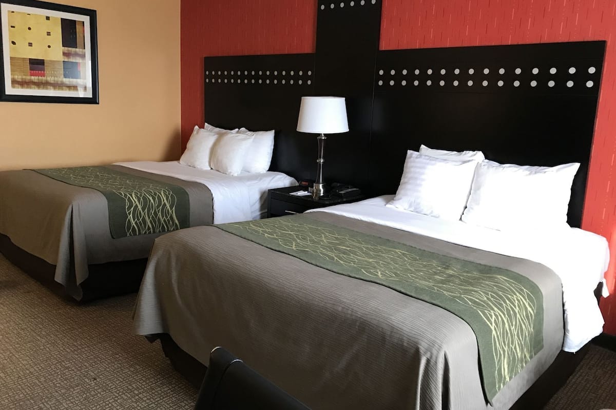 In-room safe, desk, iron/ironing board, free cribs/infant beds