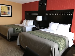 In-room safe, desk, iron/ironing board, free cribs/infant beds