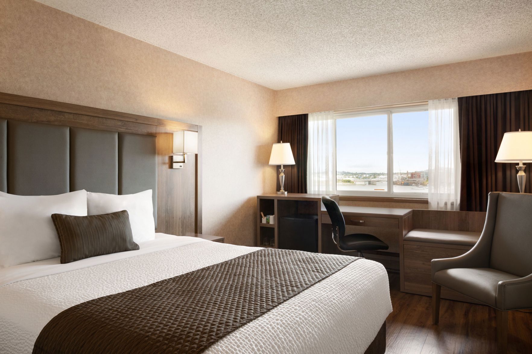 In-room safe, desk, laptop workspace, blackout drapes