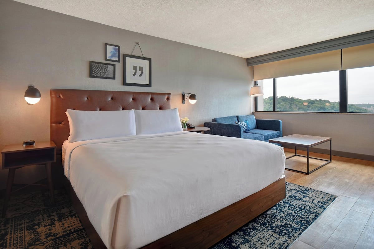 Deluxe Room, 1 King Bed with Sofa bed, Non Smoking | Desk, laptop workspace, blackout drapes, iron/ironing board