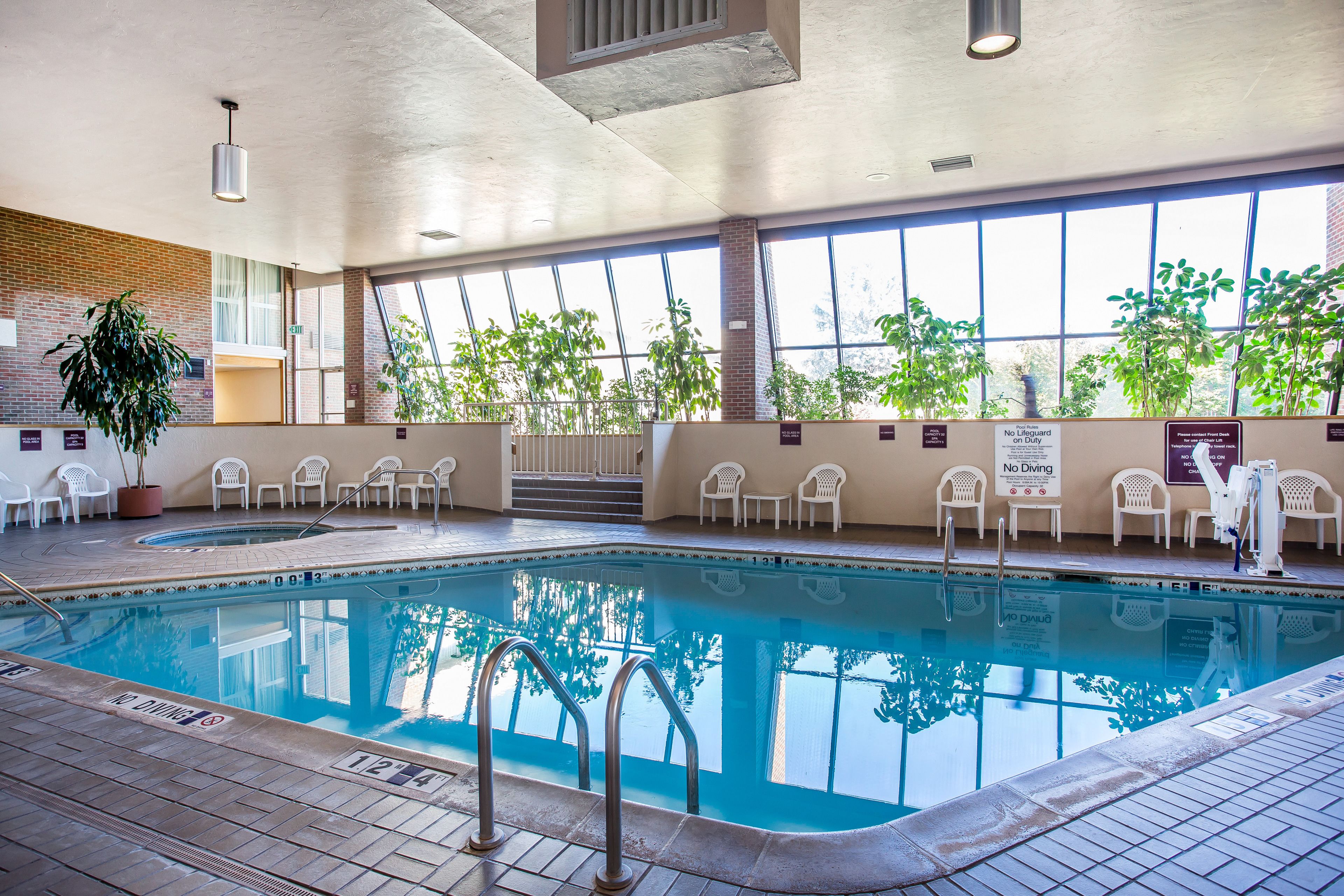 indoor pool, seasonal outdoor pool