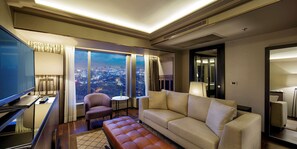 Ambassador Suite | Living area | LCD TV - Ankara HiltonSA (Ankara)