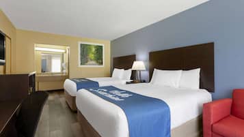 Room, 2 Queen Beds, Smoking | Desk, iron/ironing board, free cots/infant beds, rollaway beds