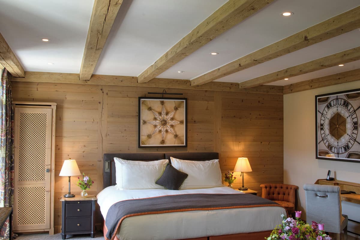 alpine suite mountain view | premium bedding, down duvets, pillow-top beds, minibar