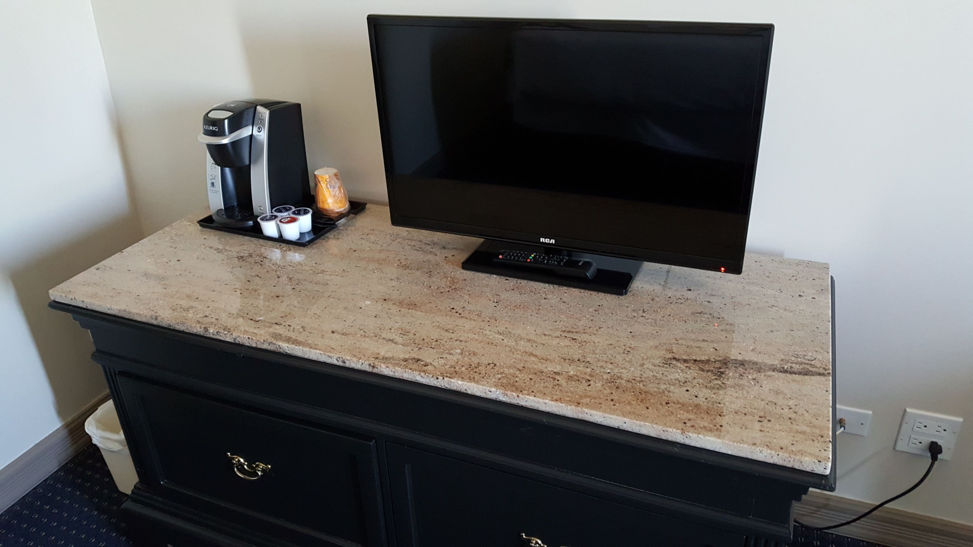 Desk, blackout drapes, iron/ironing board, free cribs/infant beds