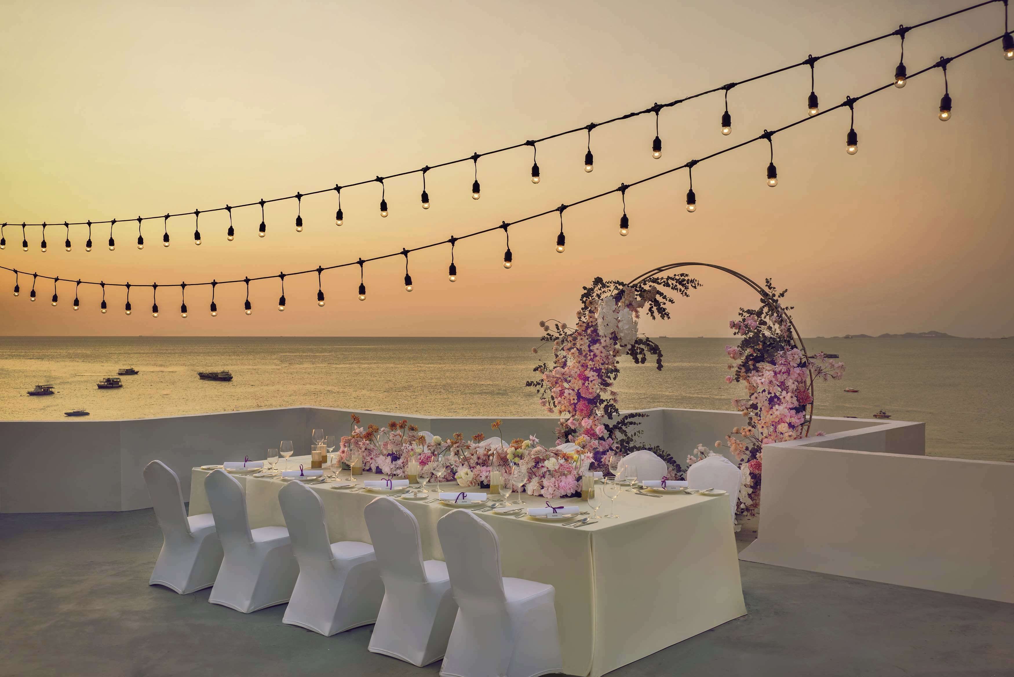 Área externa para casamento