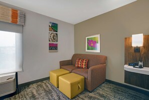 Room, 1 King Bed with Sofa bed (Study) | Living area | 42-inch flat-screen TV with cable channels, TV