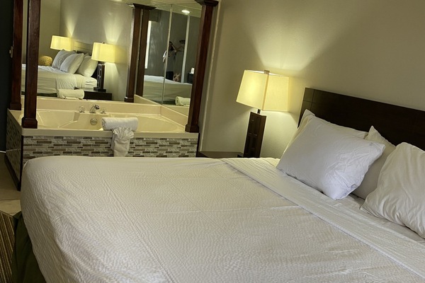 Room, 1 King Bed | Jetted tub
