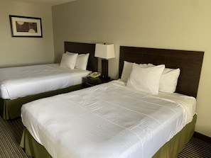 Standard Room, 2 Queen Beds | Desk, iron/ironing board, free cots/infant beds, rollaway beds