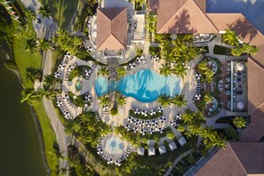 2 outdoor pools, open 7:00 AM to 10:00 PM, cabanas (surcharge)